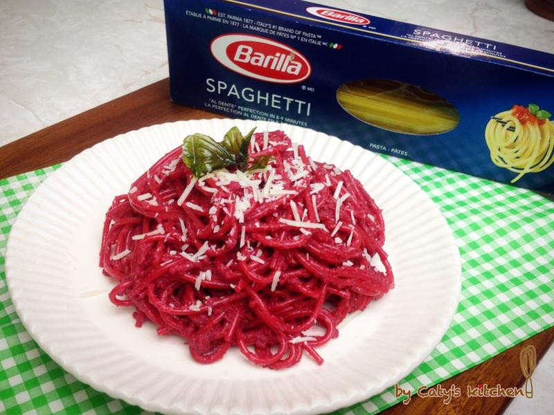 甜菜根义面的做法