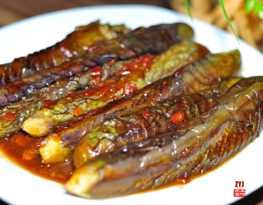 酱焖茄花的做法