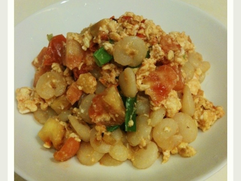 美味低卡料理-伪虾仁蕃茄炒蛋的做法