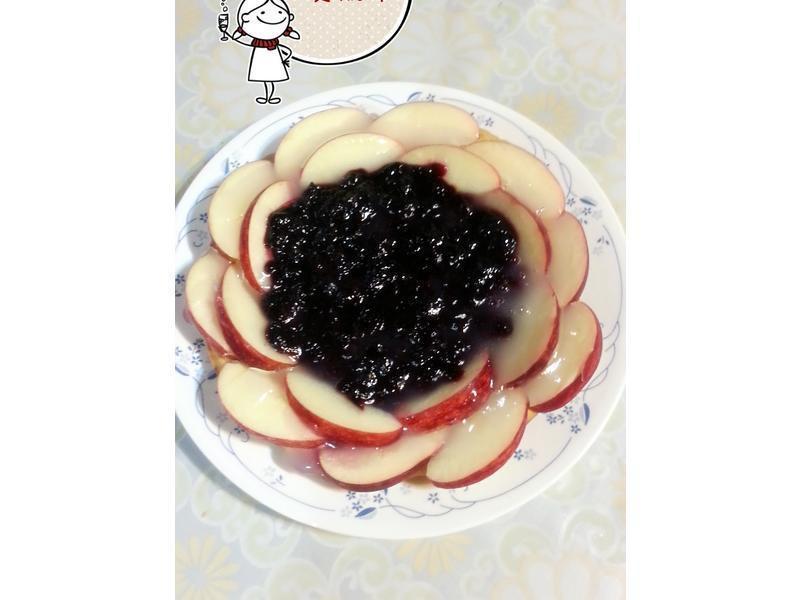 蓝莓苹果果冻蛋糕的做法