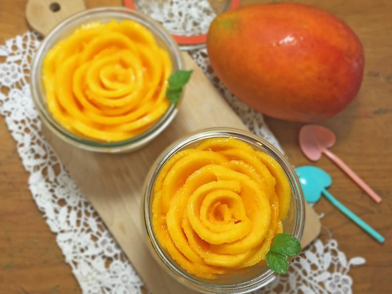 芒果免烤起司蛋糕的做法