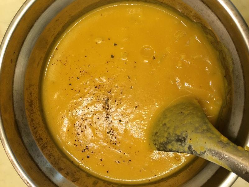 海鲜南瓜浓汤的做法