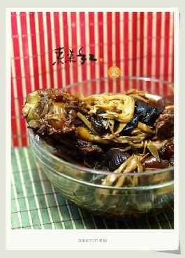 闷炒炖花肘子的做法