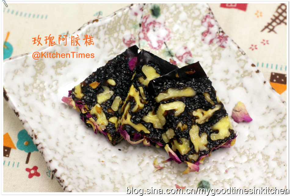 玫瑰阿胶糕的做法