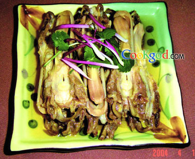 香糟鸭仙唇的做法