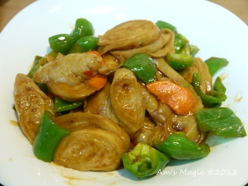 糖醋面肠(素食料理)的做法