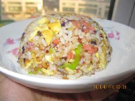 【五彩蛋炒饭】的做法