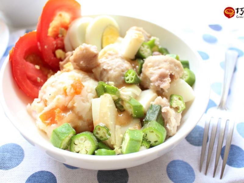 夏日蔬食马铃薯沙拉(电锅料理)的做法