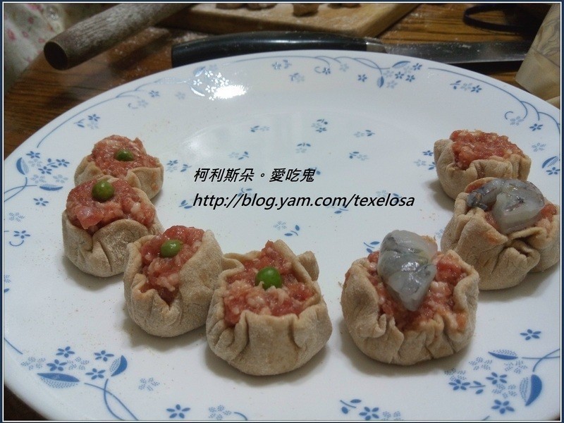 全麦猪肉虾仁烧卖。『淬酿中式下午茶点』的做法