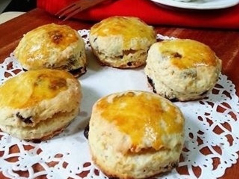 巧克力与葡萄干兼得司康的做法