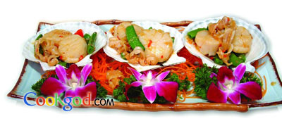 蜜豆炒鲜贝皇的做法