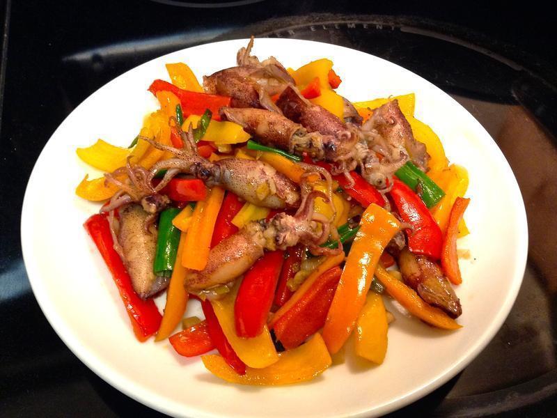 彩椒咸小卷的做法