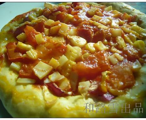 迷你阳光小披萨之小试身手的做法