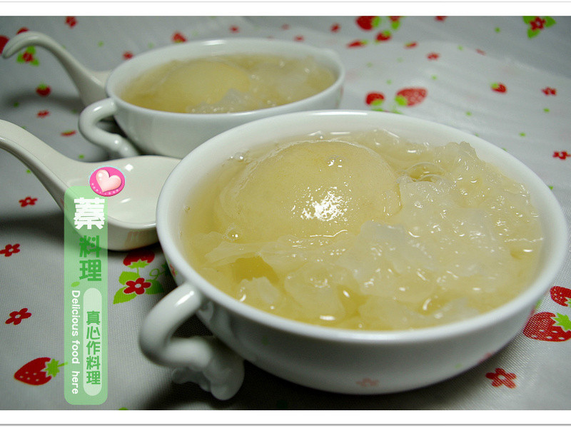 冰梨银耳盅的做法