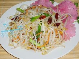 炝炒豆芽的做法