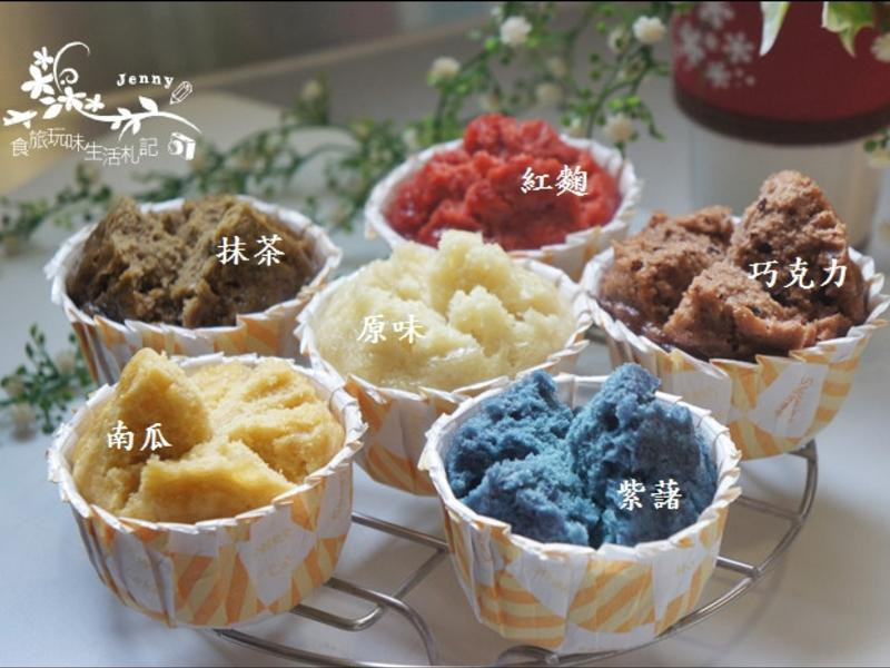 彩色发糕的做法