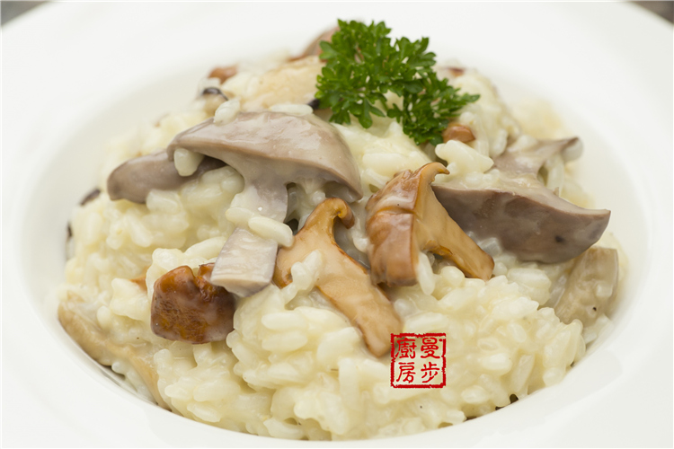 野生菌菇意大利烩饭的做法