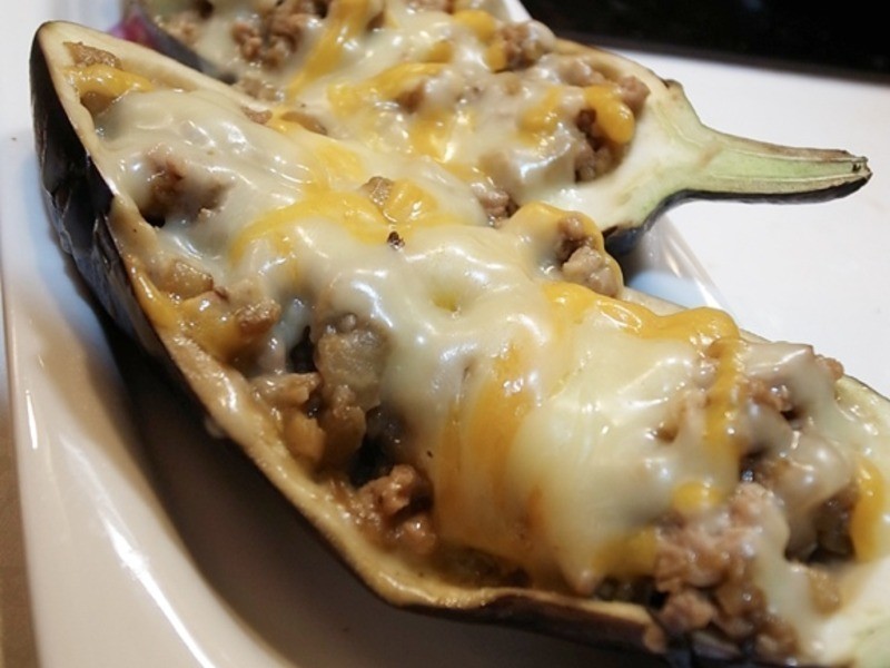 起士茄子镶肉的做法