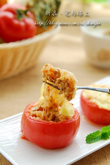 芝士肉酱番茄盅的做法