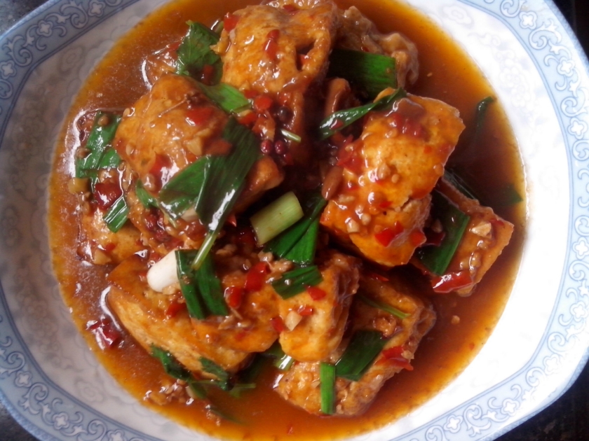 家常口袋豆腐的做法