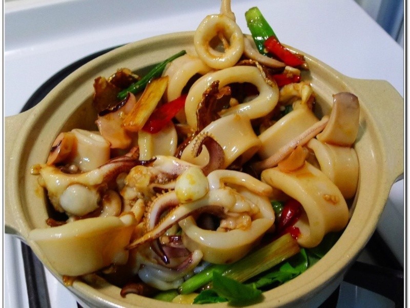 品靓上菜-三杯中卷的做法