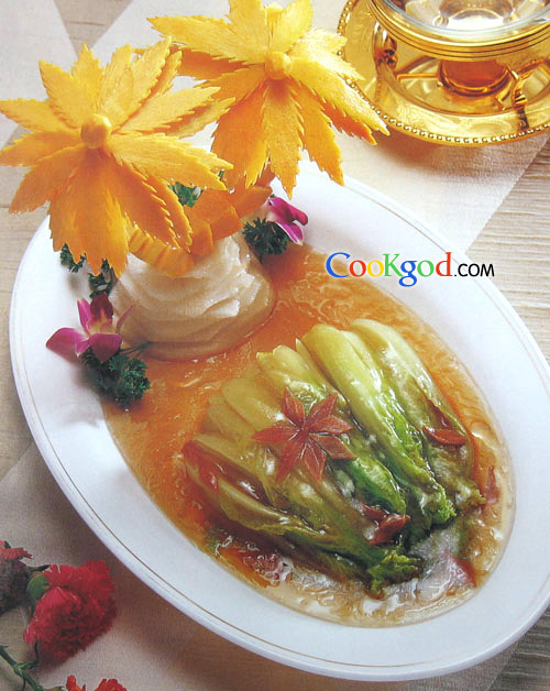 火腿扒白菜的做法