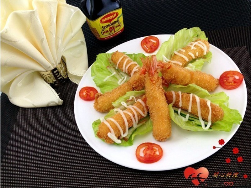 沙拉炸虾卷【美极鲜味露】的做法