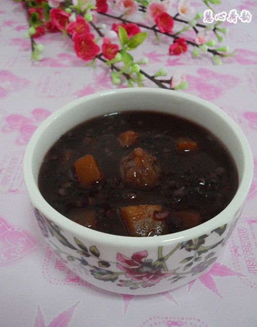 无花果红薯血糯米粥的做法