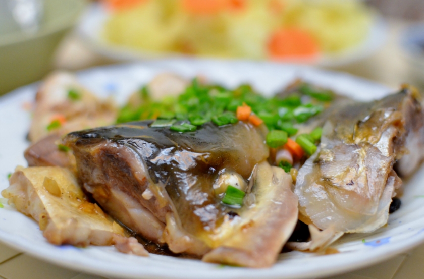 港式豉汁蒸鱼头的做法