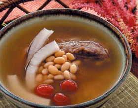 银耳椰子猪腱瘦鸽汤的做法