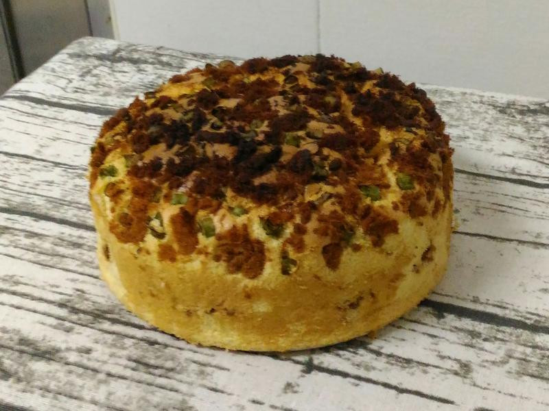 青葱肉松戚风蛋糕的做法