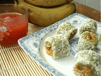 绿茶糯米卷的做法