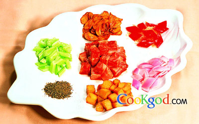 蒜香霜降牛柳粒的做法