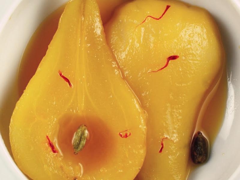 番红花糖渍西洋梨的做法