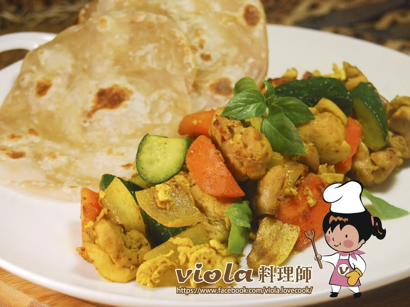 咖哩鸡肉炒时蔬的做法