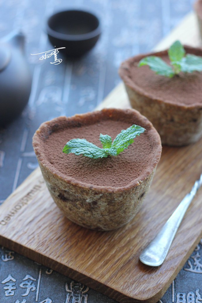 连杯子都能一起吃的超萌盆栽——盆栽提拉米苏的做法