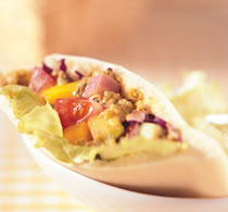 酪梨沙拉口袋饼的做法