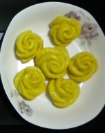 玫瑰馒头的做法