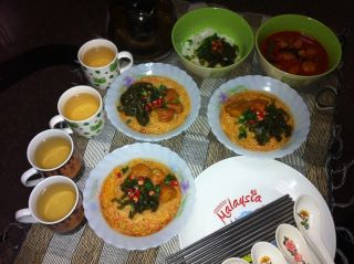 辣沙米粉的做法