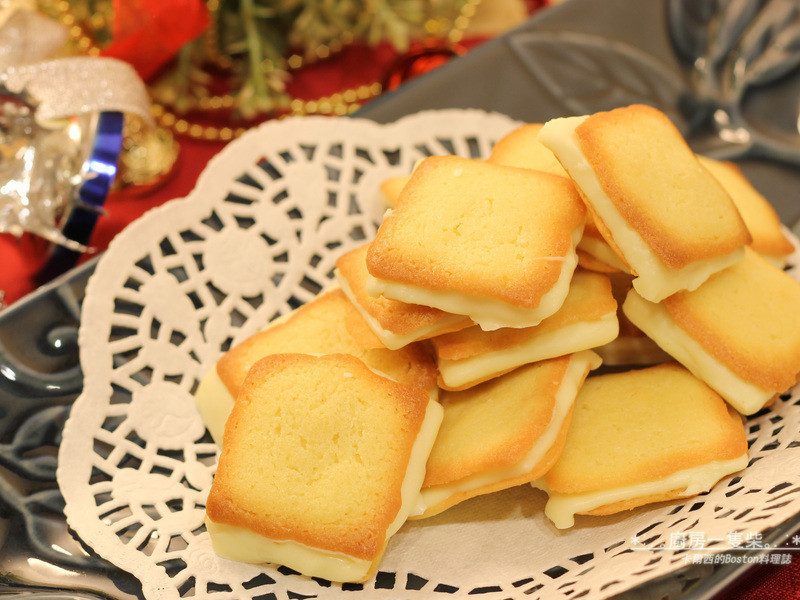 *情人节*自制「白色恋人」巧克力饼干!的做法