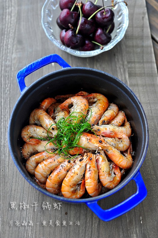 黑椒干锅虾的做法