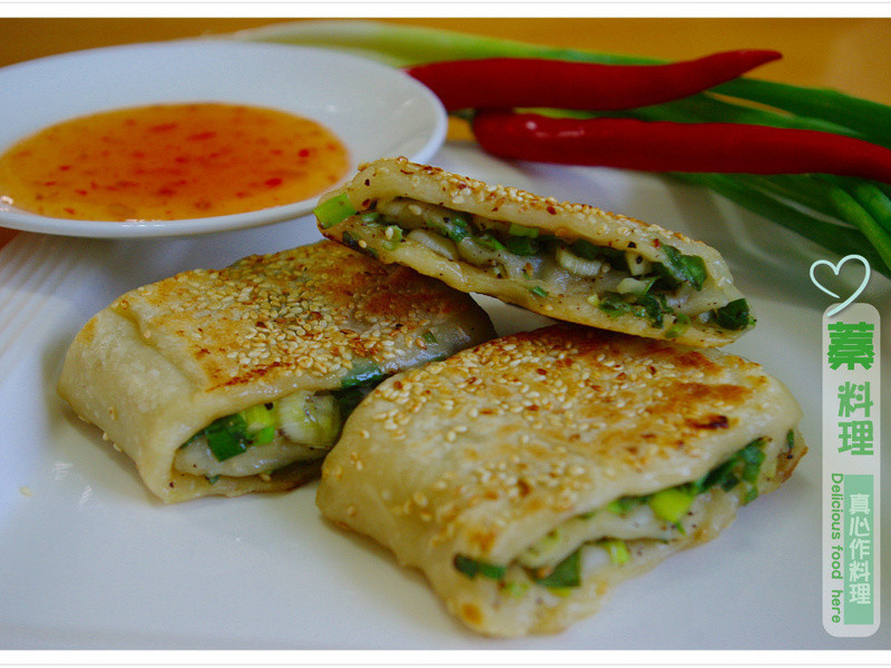 三星葱烧饼的做法