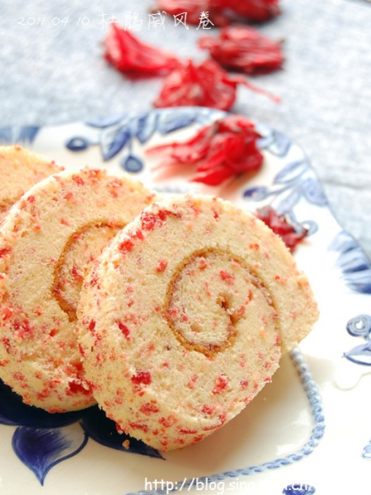 杜鹃戚风卷的做法