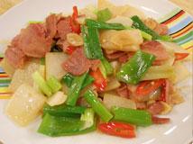 培根萝卜片的做法