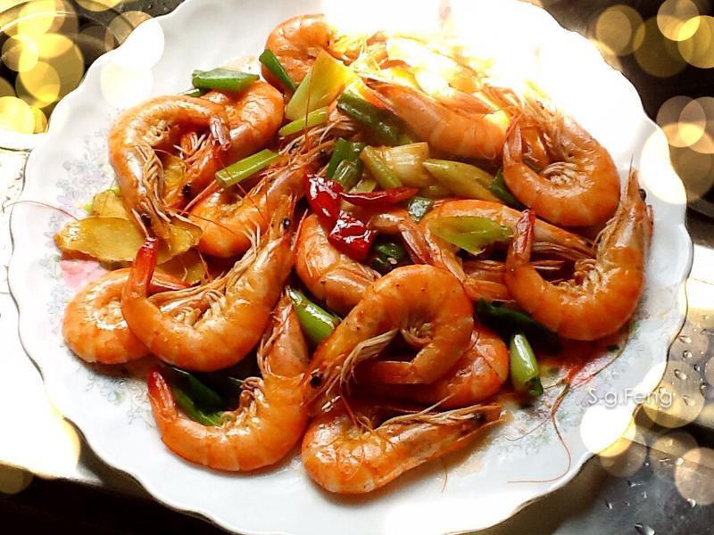 家常炒白虾的做法