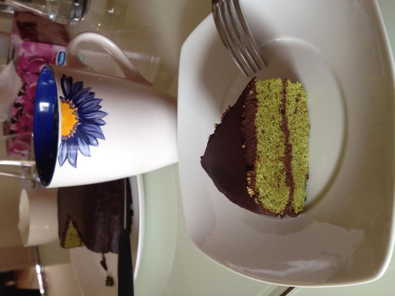 【甜点】抹茶巧克力蛋糕(6吋)的做法