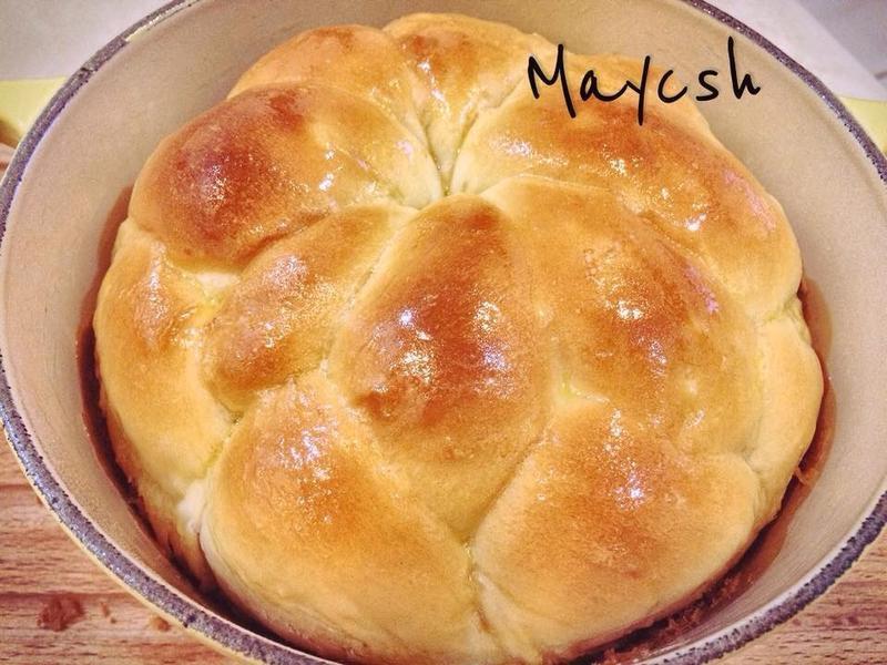 蜜橙花朵面包的做法