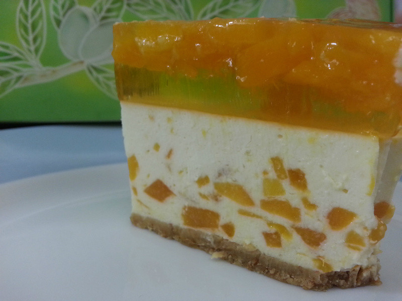 芒果芝士冻饼的做法