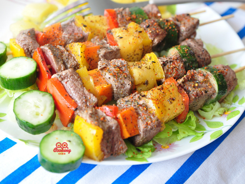 串烧彩椒澳洲钻赏牛的做法