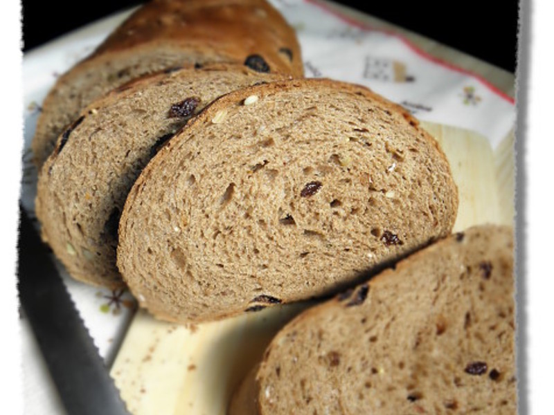 杂粮裸麦米面包的做法